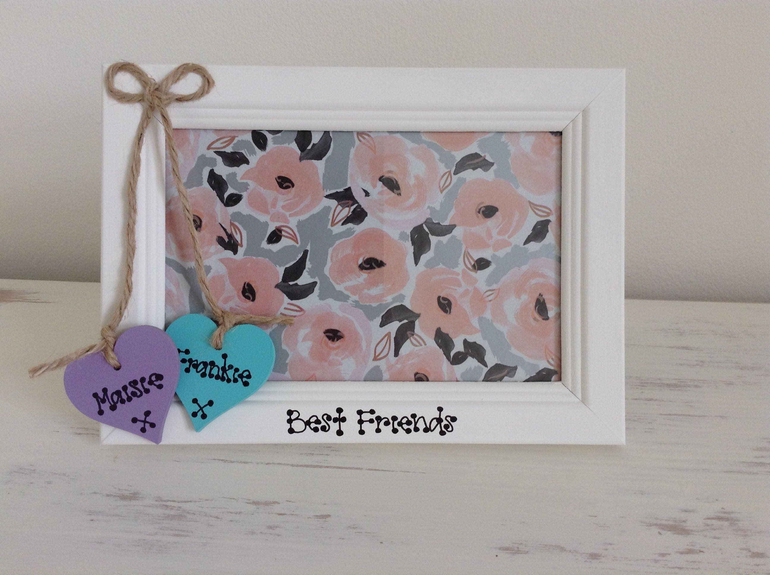 Best Friends Personalised Photo Frame BFF Best Friend Forever Etsy
