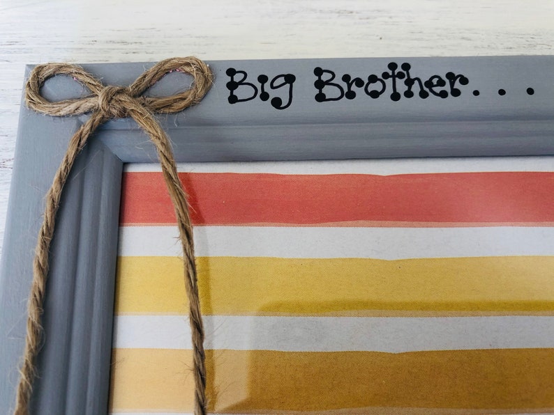 Photo Frame Personalised Big Sister Little Brother Big Brother Etsy UK