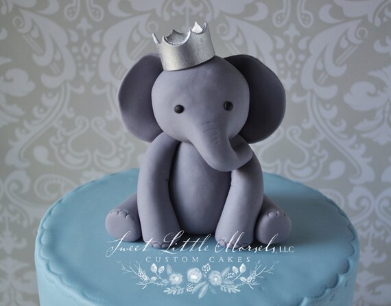 baby boy elephant cake