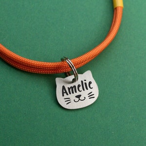 Cat id tag, small dog tags, tiny kitten tag, cat collar pendant, extra small id tag, deep engraving