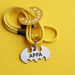 Bat-Shaped Pet ID Tag for Dogs and Cats