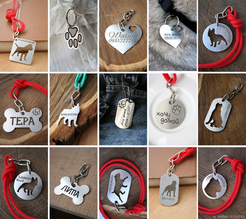 call my mom dogtag rescue,pettag i will lick you keep calm i/'m lost idtag Bone Dog Tag -Customized Pet ID Tag