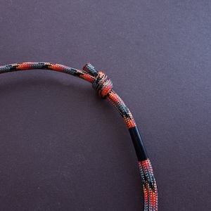 multi-colored id collar - id tag paracord collar for dog - rope dog collar - custom dog collar