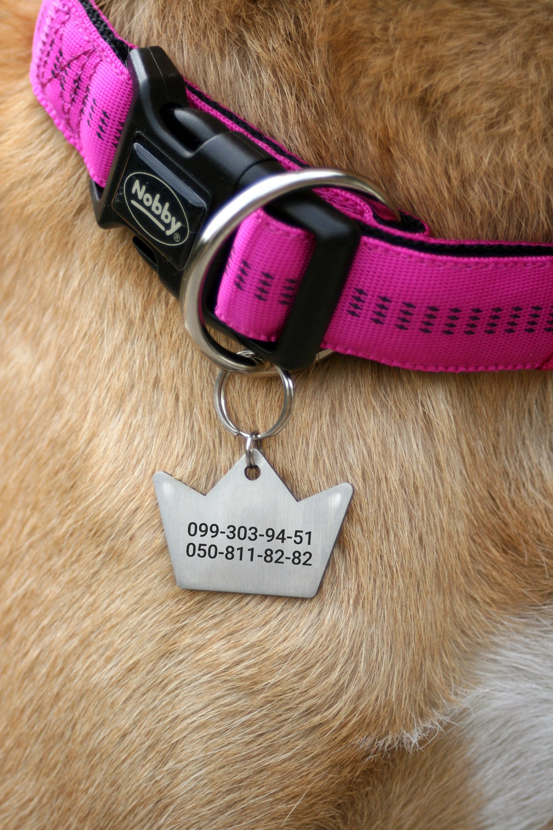 Crown Pet Id Collar Tag Engraved King Dog Id Tag Drama Queen Etsy