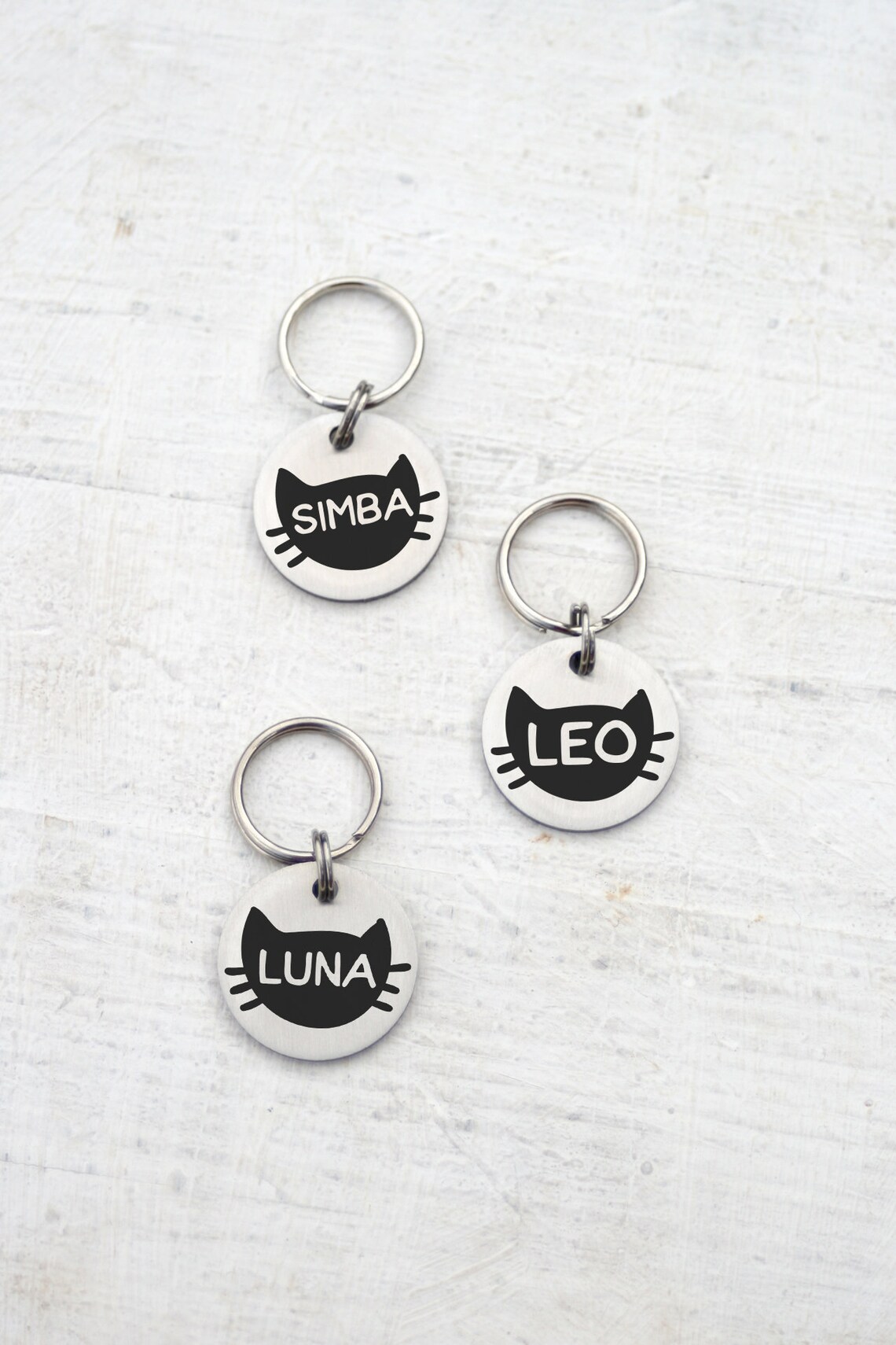 thumbnail image 2 of Trophies-4-Everything Aluminium Mouse Cat ID Tag - 27x20mm + Split Ring + FREE ENGRAVING 2 of 2