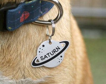 rocket shaped dog tag