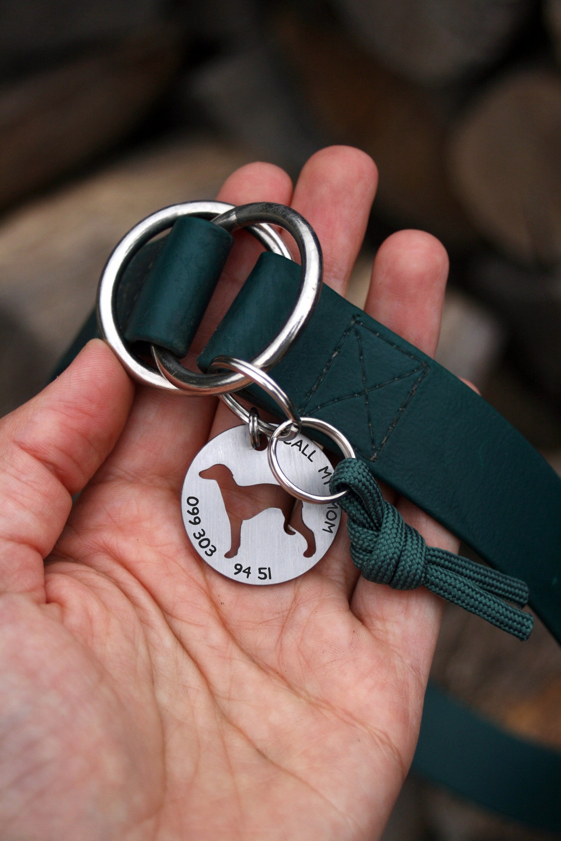 Greyhound tag Whippet id tag dog tag Galgo Italian Etsy