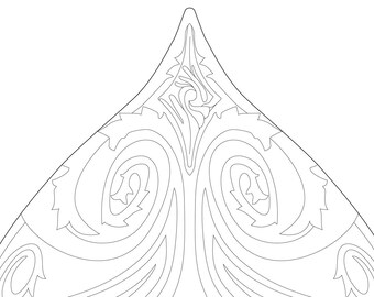High Elven Warrior Shield Template