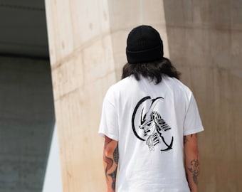 Tshirt blanc samouraï,