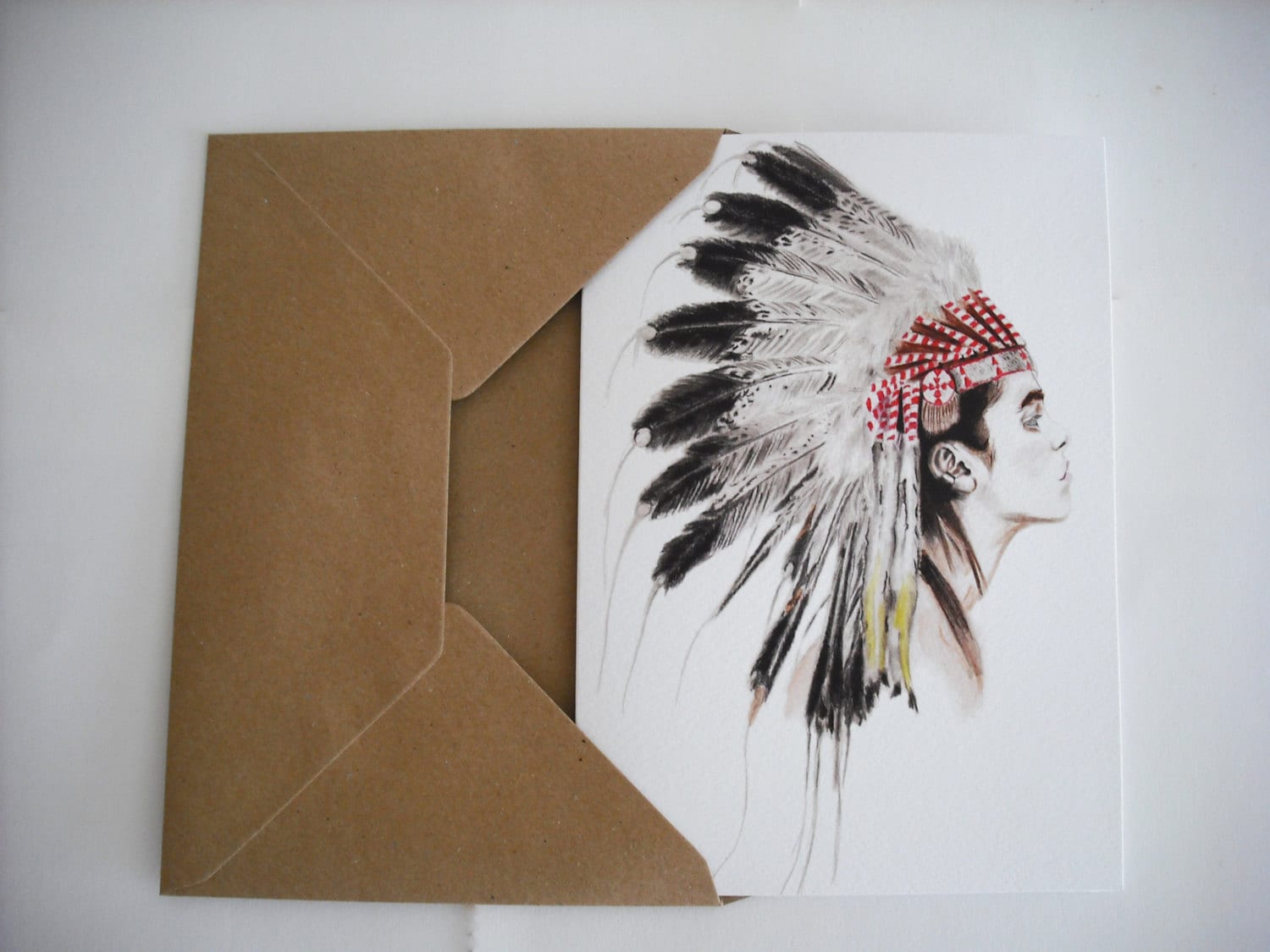 Sioux Greeting Card. Etsy