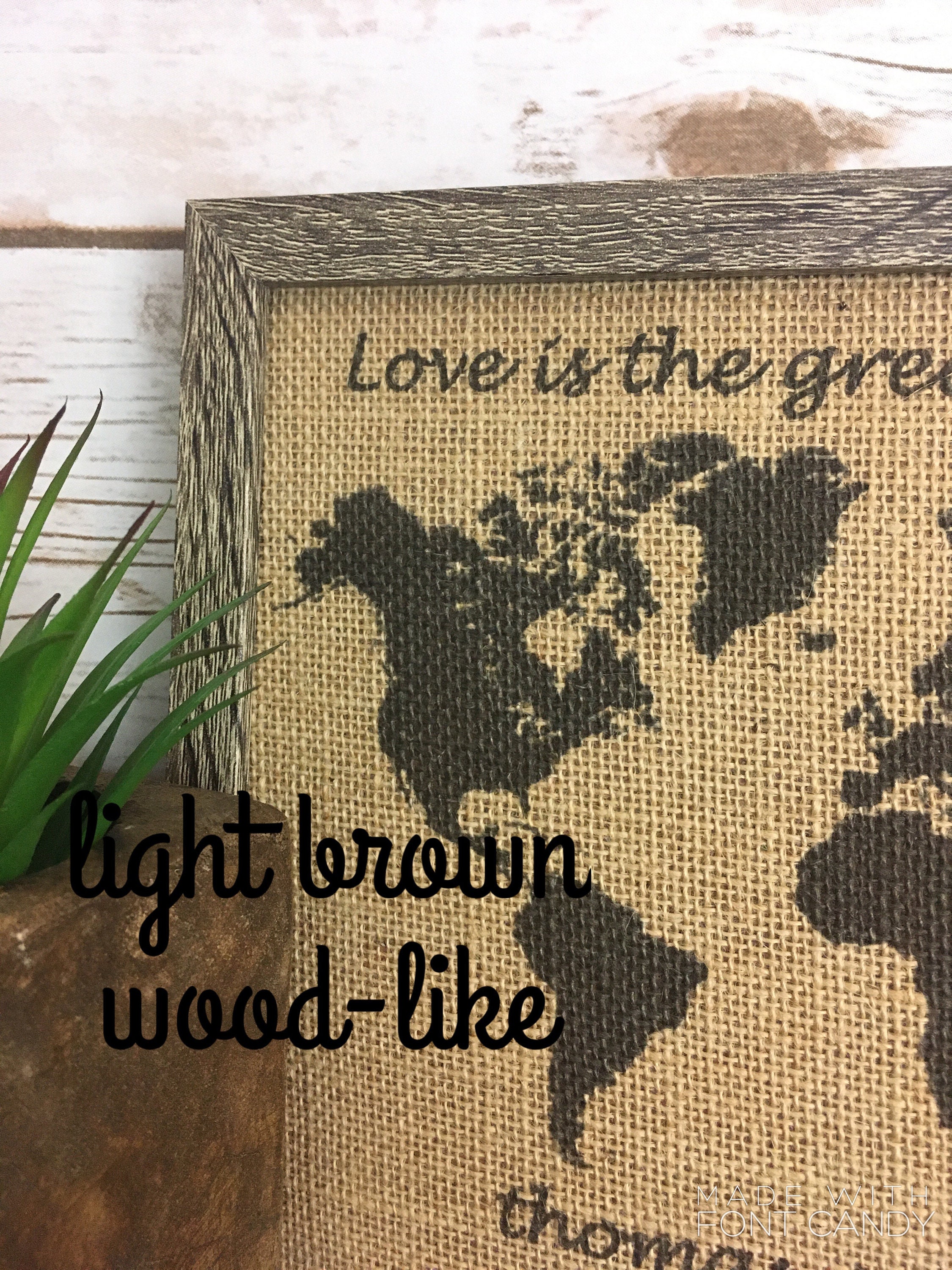 11x14" Framed Cream Burlap Push Pin Travel Map With State Names, US ...