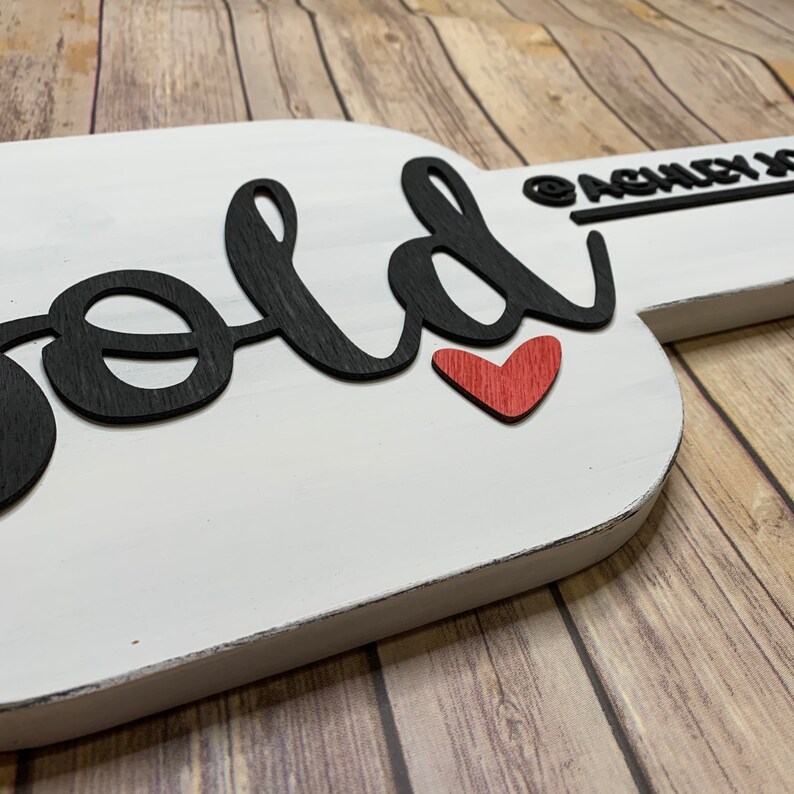 3D Key Sign Sold Cursive New Home Gift 3D Wood Sign First Etsy