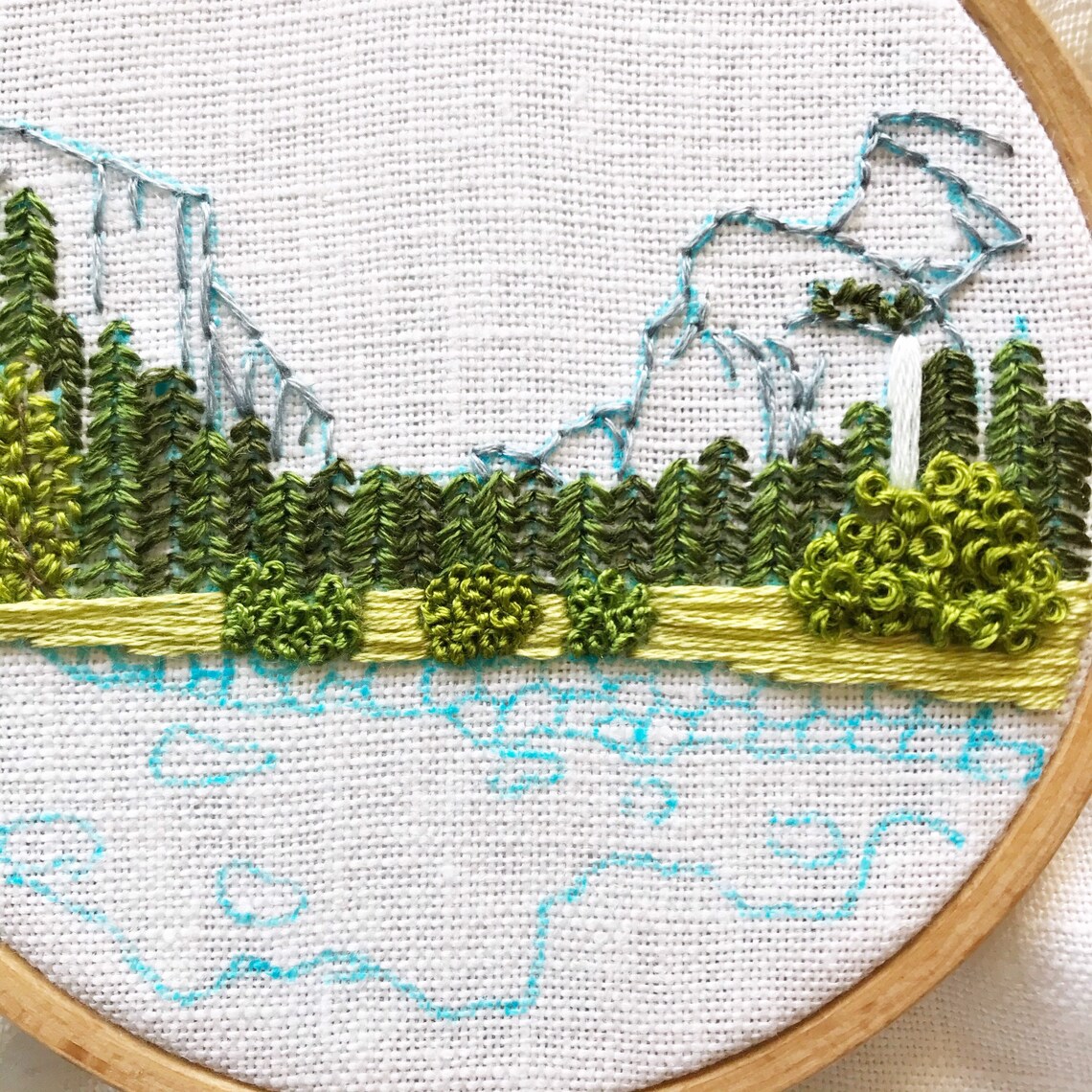 Embroidery Kit Yosemite Valley Intermediate Landscape Etsy