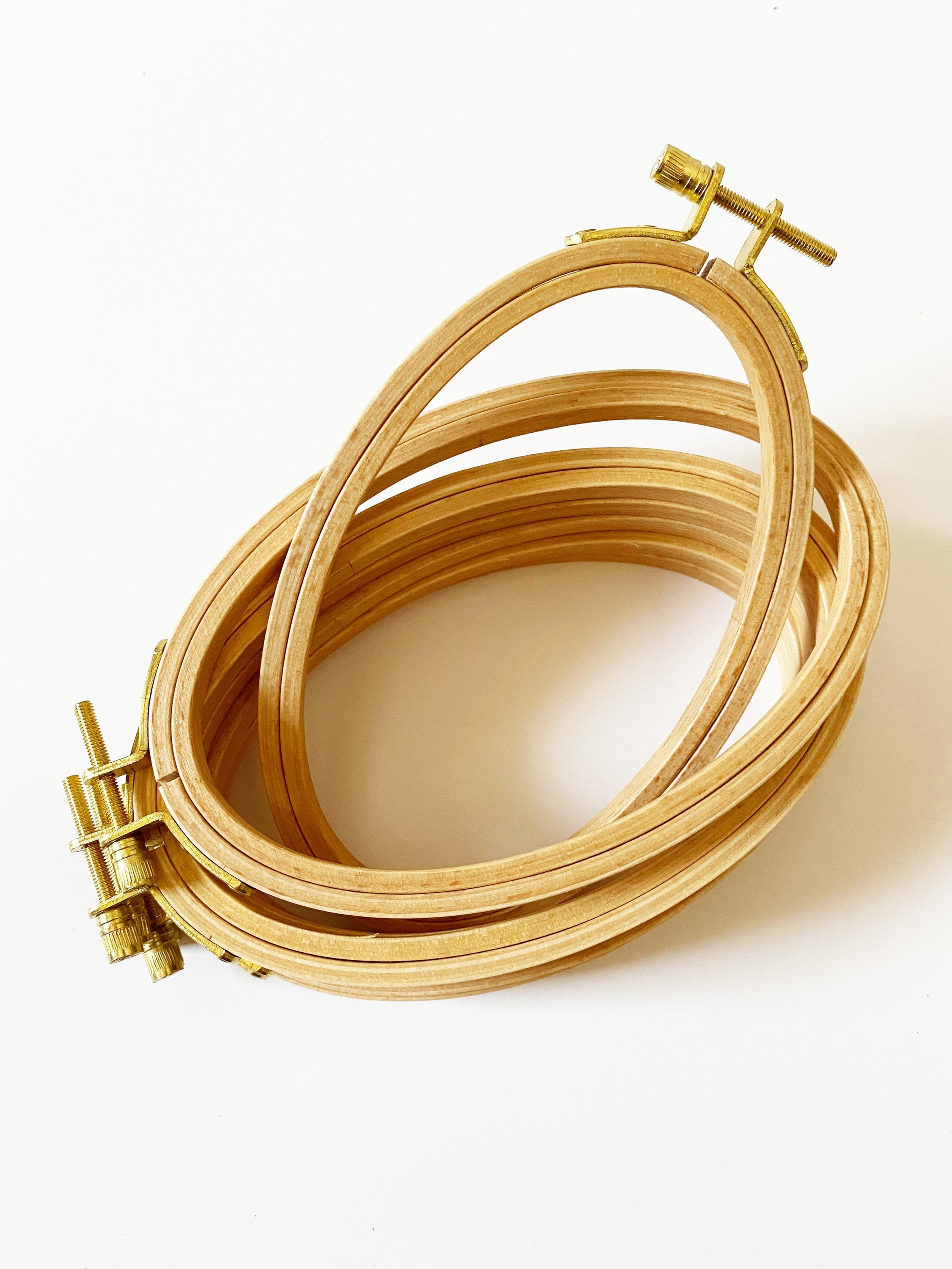 Small Embroidery Hoop Oval Beechwood Hoop Portrait Orientation Etsy