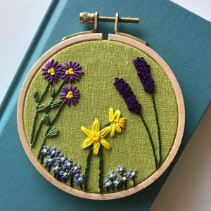 DIY Family Flower Garden, Beginner Embroidery Pattern PDF, DIY Hoop Art image 9