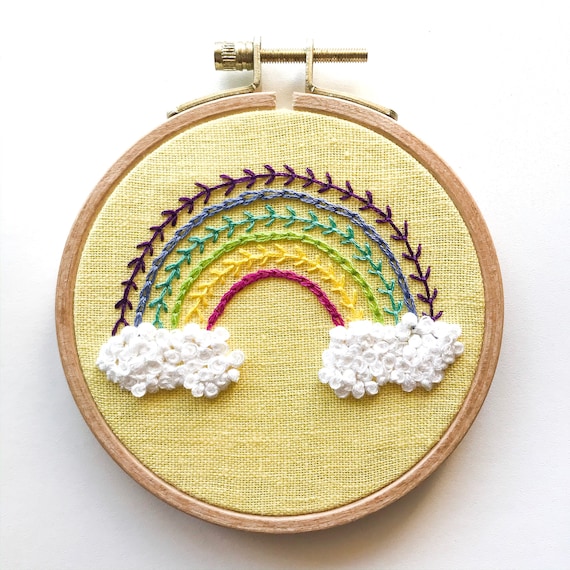 Rainbow embroidery deals