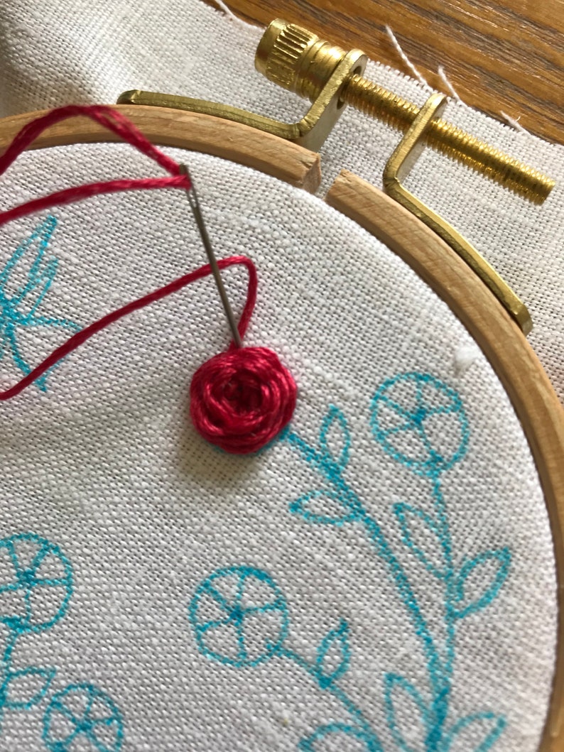 DIY Family Flower Garden, Beginner Embroidery Pattern PDF, DIY Hoop Art image 7