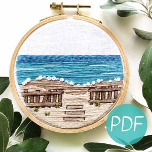 A Day at the Beach Hand Embroidery Pattern PDF
