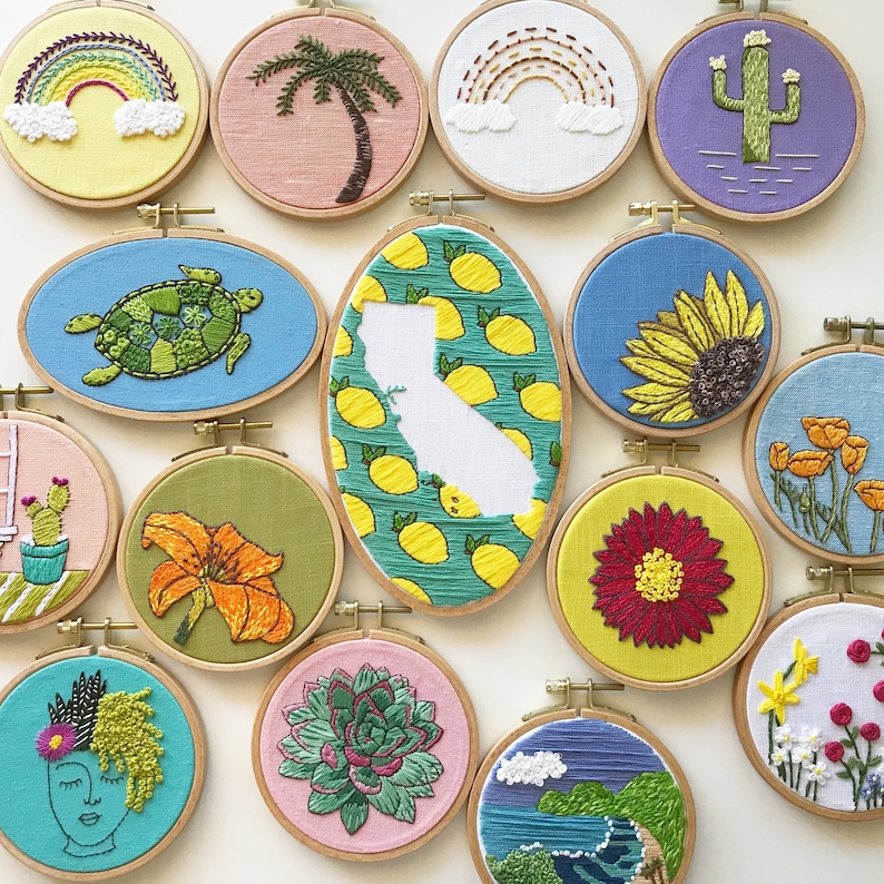 Embroidery Kit Hanauma Bay Hawaii DIY Embroidery Hoop Art Etsy