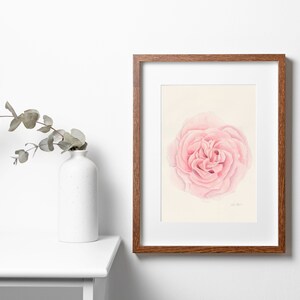 Rose Wall Art, Floral Print Art, Rose Flower Print, Watercolor Printable, Botanical Downloadable, Nature Lover Gift