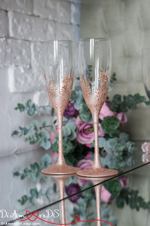 lace rose gold personalized