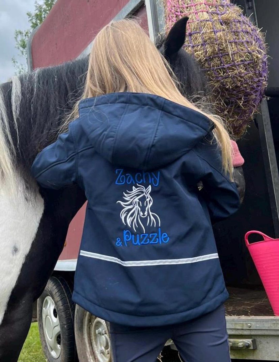 Personalised Boys Horse Riding Softshell Jacket - Etsy