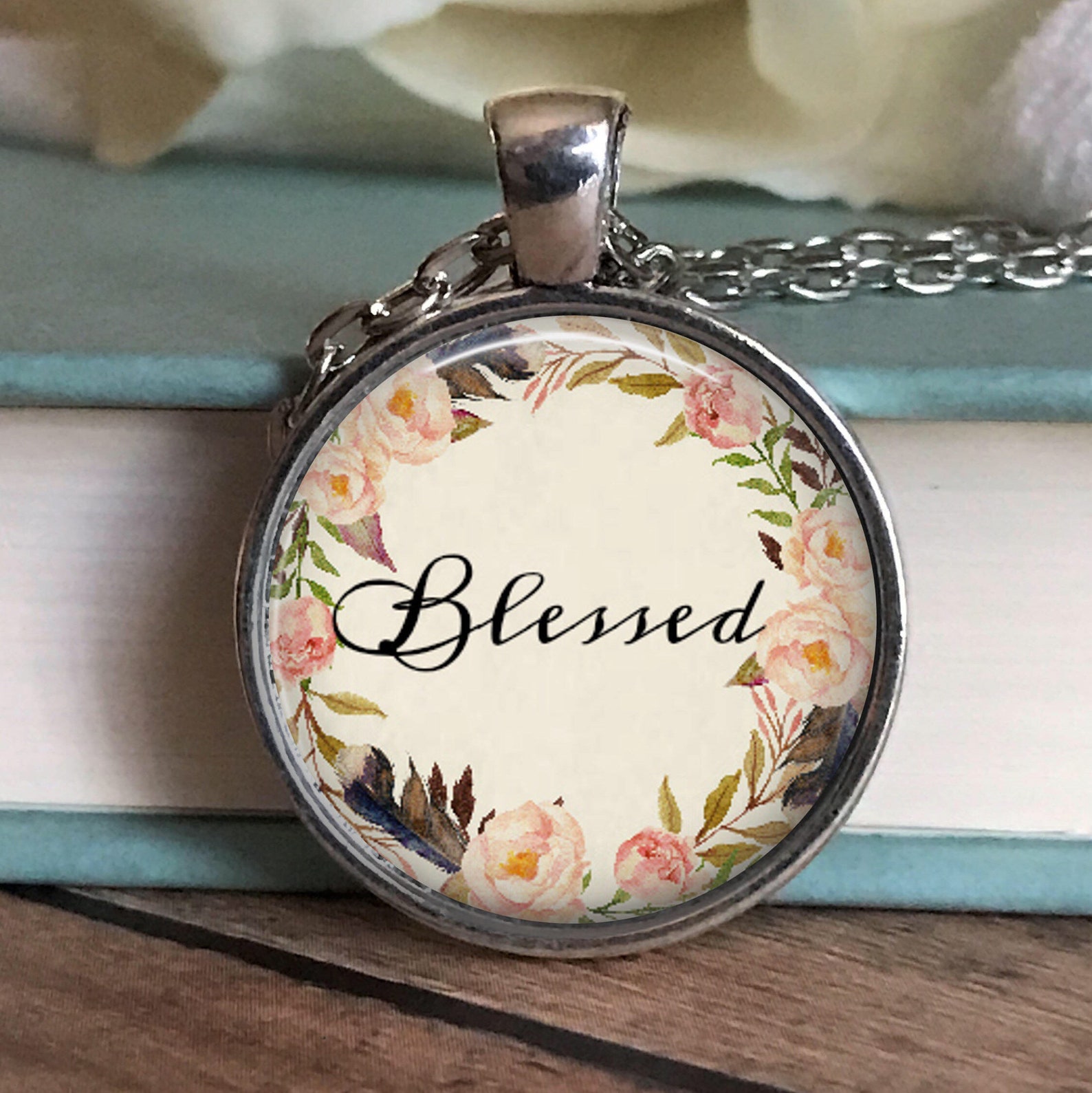 Blessed Necklace Christian Necklace Scripture Necklace - Etsy