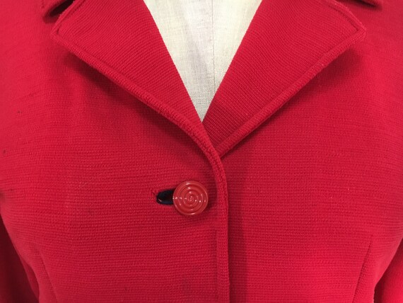 50's 60's Women's Jacket Red Sz M - image 3