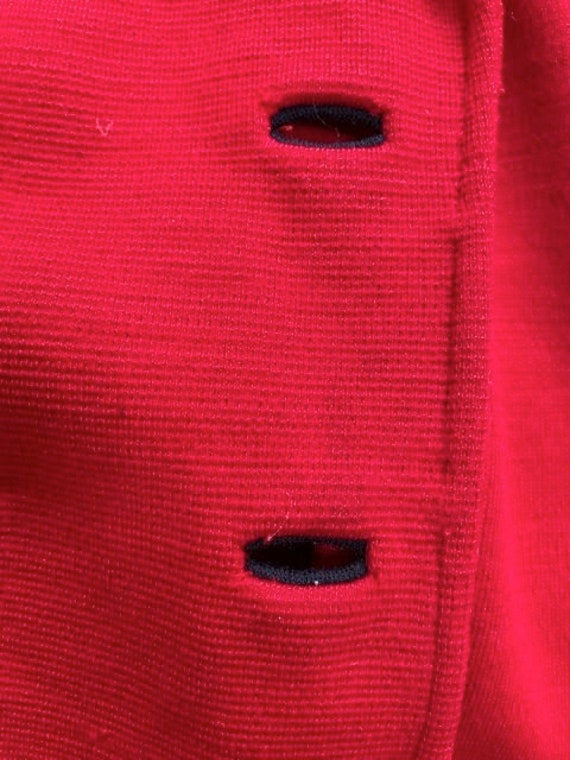 50's 60's Women's Jacket Red Sz M - image 5