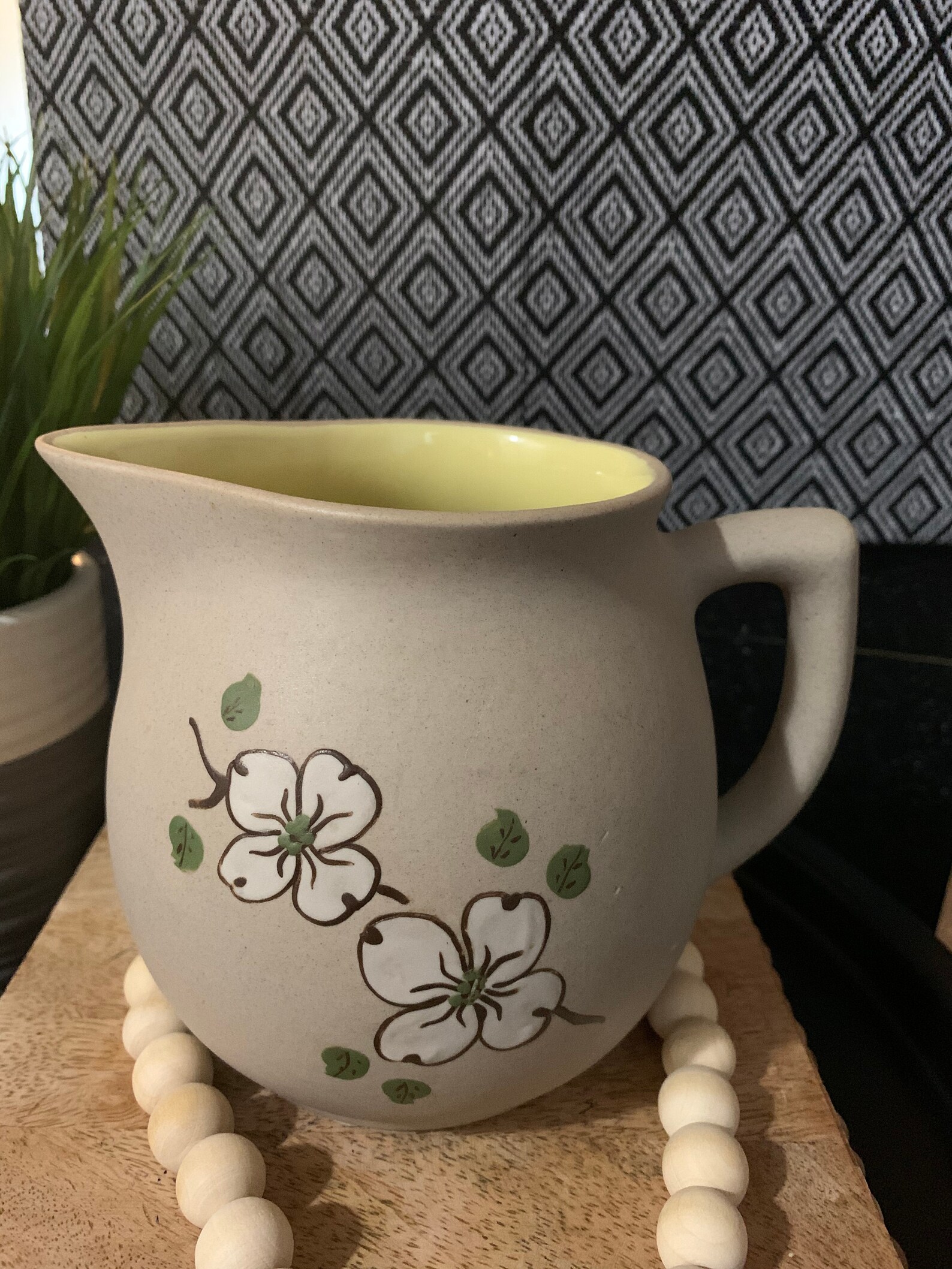 Pigeon Pottery Small Pitcher w dogwood design Etsy