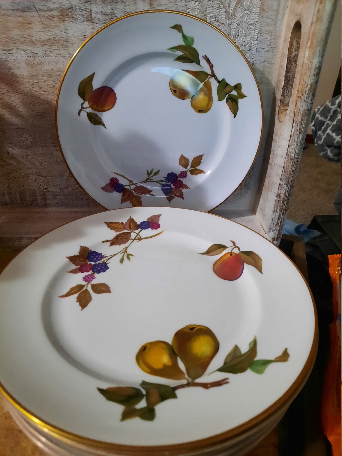 Set of 8 Evesham 1961 Evesham Royal Worcester Dessert Plates Etsy