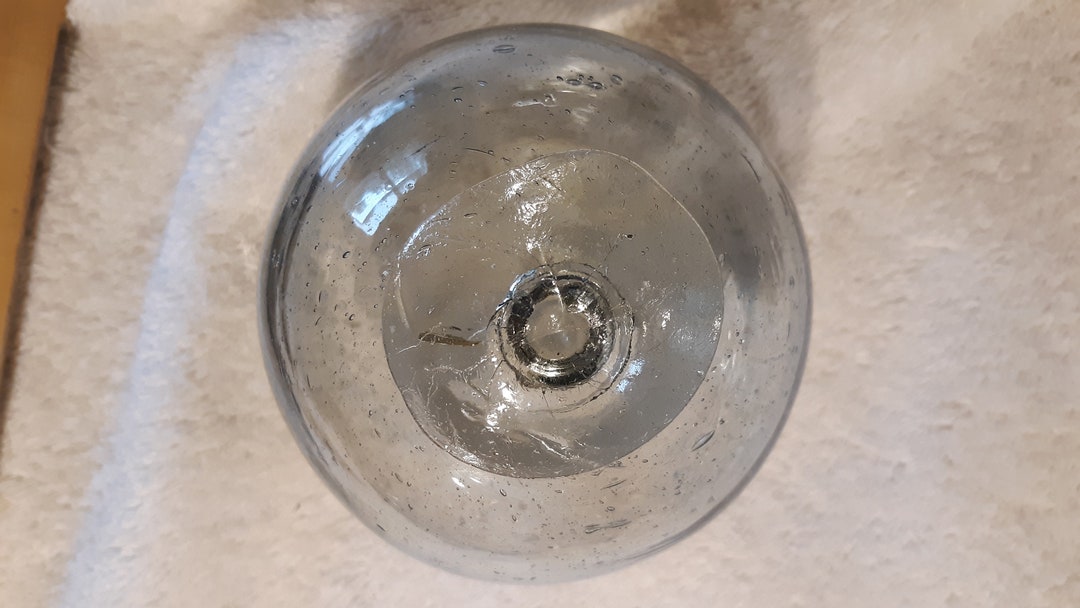 4 Clear Glass Fishing Float Collectable Antique Beach Etsy