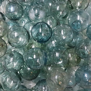 Group of 12 Japanese Glass Fishing Floats, 2.5"-2.75" Glass Float, Small Float