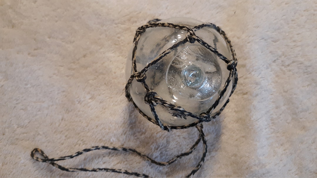 3 Clear Glass Fishing Float Collectable Antique Beach Etsy