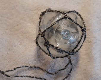 3&quot; Clear Glass Fishing Float, Collectable, Antique, Beach Decor, Beach Cottage Decor, Sea Glass, Home and Garden