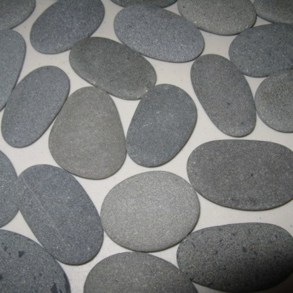 30 Smooth Beach Stones 2" to 2 1/2" Smooth, Flat,Oval Beach Rocks, Baby Shower, Guest Book Alternative,Wedding Stones, Wedding Decor