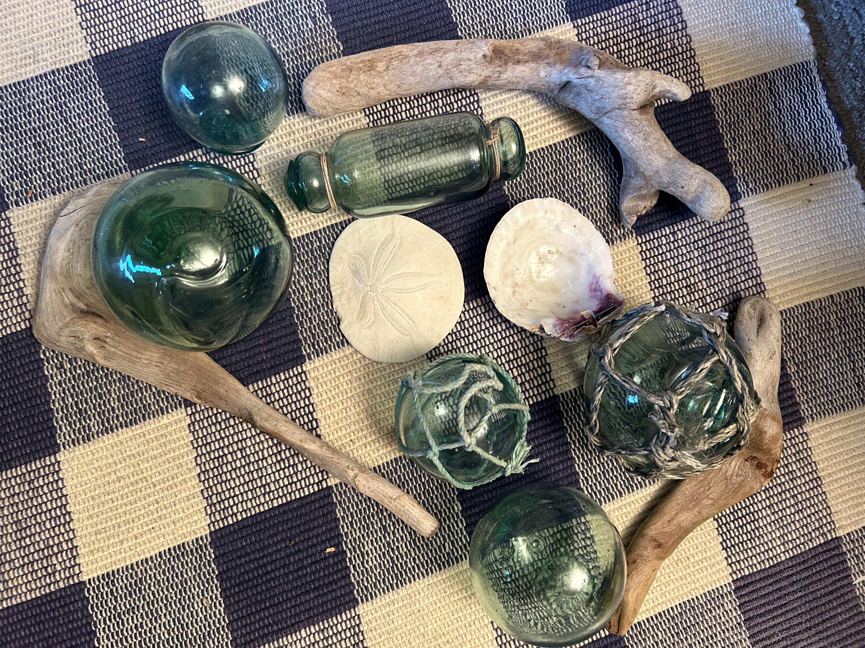 Group of Japanese Glass Fishing Floats, Glass Floats