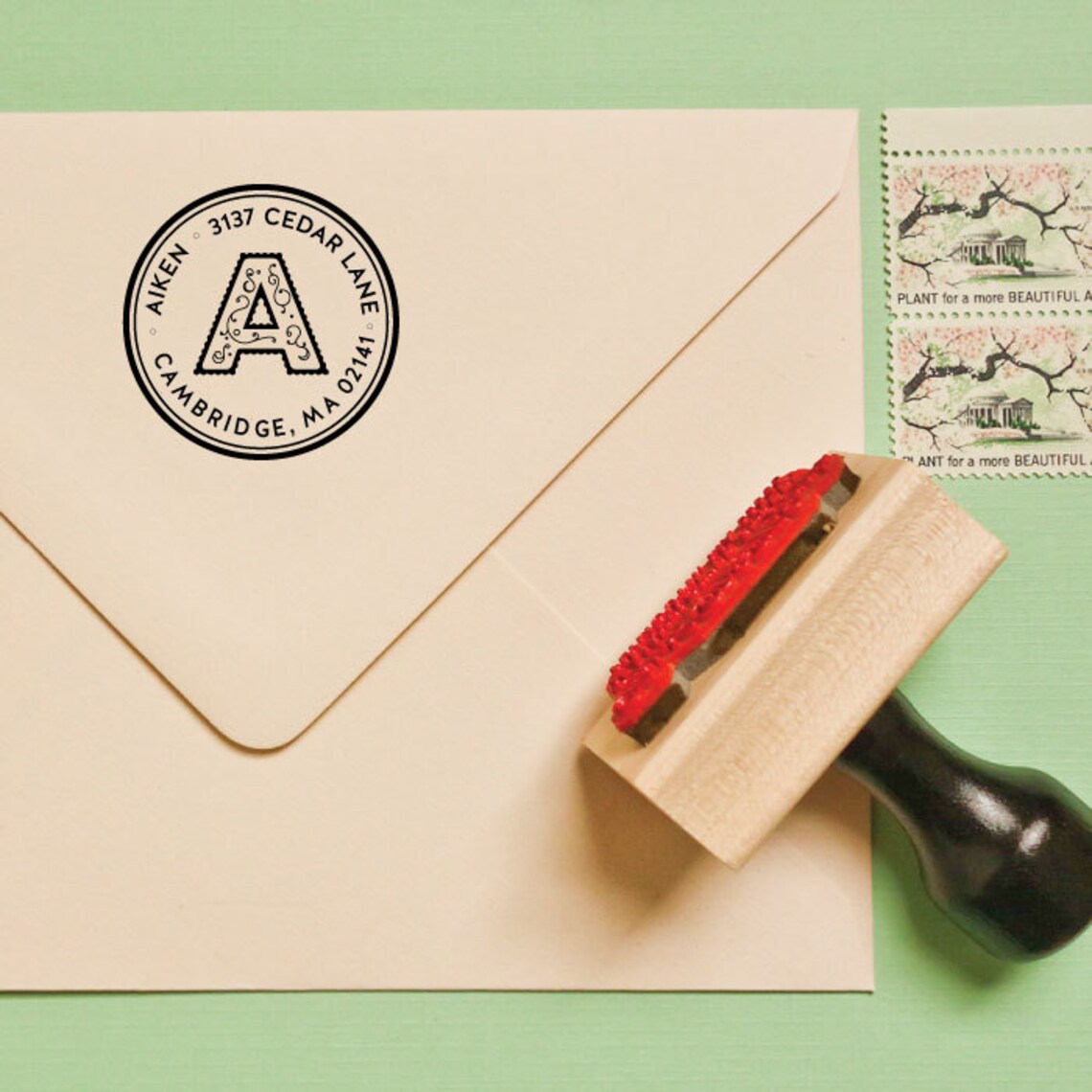 Custom Wooden Return Address Stamp Style 3 Etsy custom-wooden-return-address-stamp-style-3-etsy