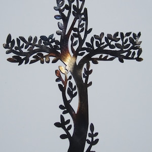 Christian Cross, Metal, Wall Decor, Tree of Life