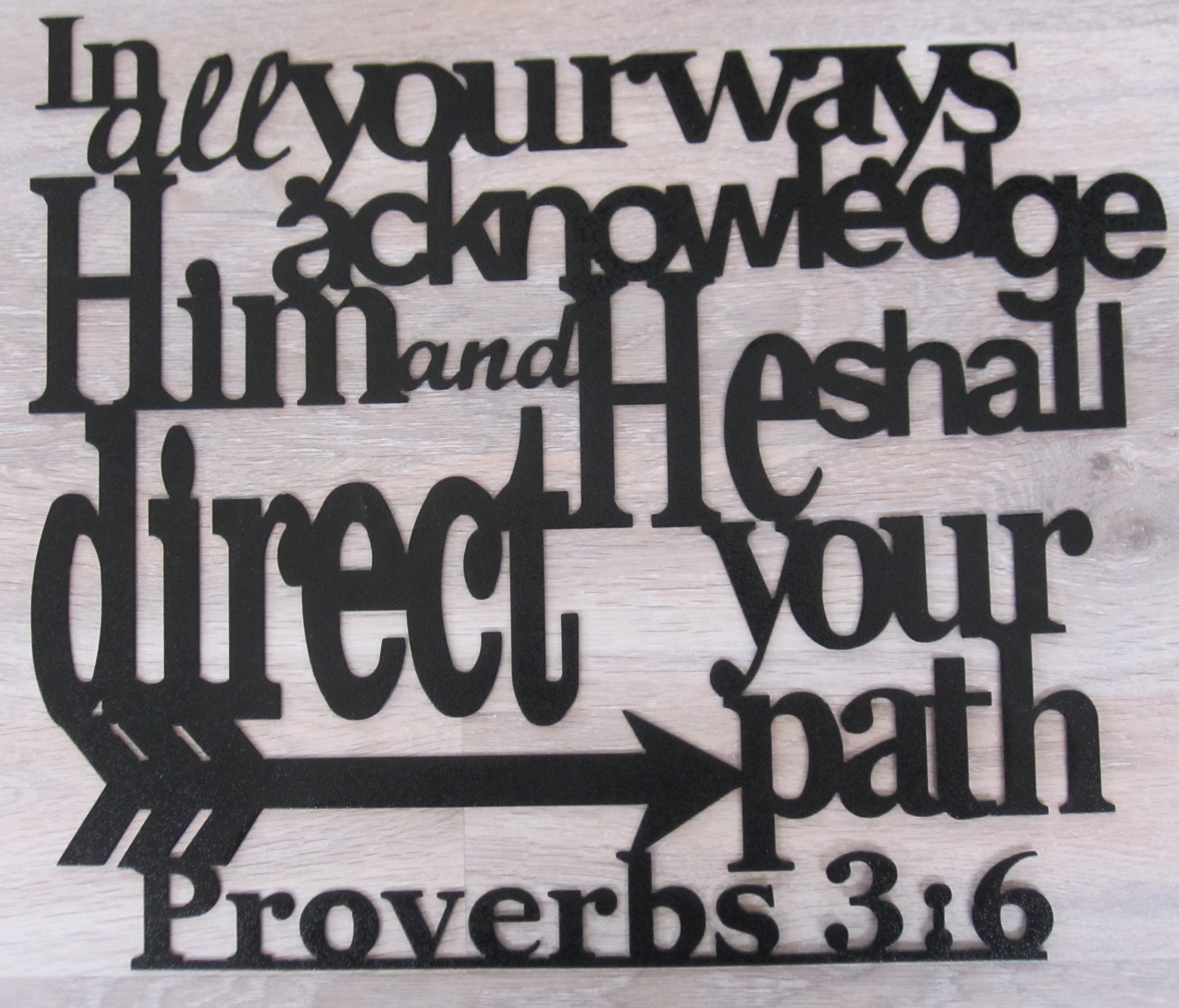 Metal Scripture Wall Art Proverbs 36 Bible Verse Christian Etsy