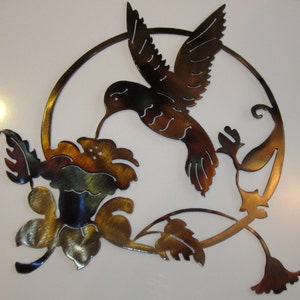 Hummingbird Metal Wall Art