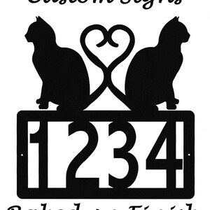 Cat Address Metal Sign