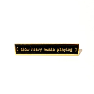 Slow Heavy Music Playing Captions Pins