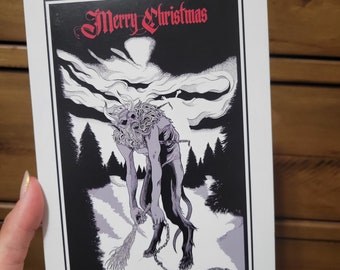 Printable Krampus Christmas Card - Etsy