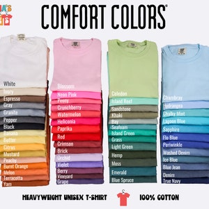 Comfort Colors Blank T-Shirt, %100 Cotton T-Shirts, Plain Oversize Tee, DIY Shirts