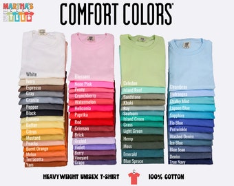 Comfort Colors Blank T-Shirt, %100 Cotton T-Shirts, Plain Oversize Tee, DIY Shirts