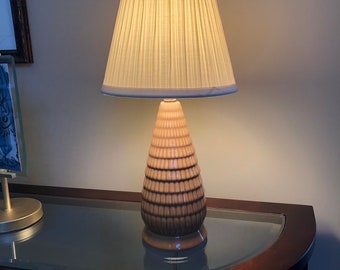 Vintage Mid Century Beehive Table Accent Lamp