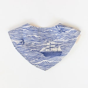 Baby Bib in Ship Print