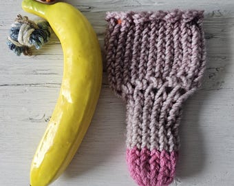 Hand knitted penis sweater, underwear, striped, pink, LOAF