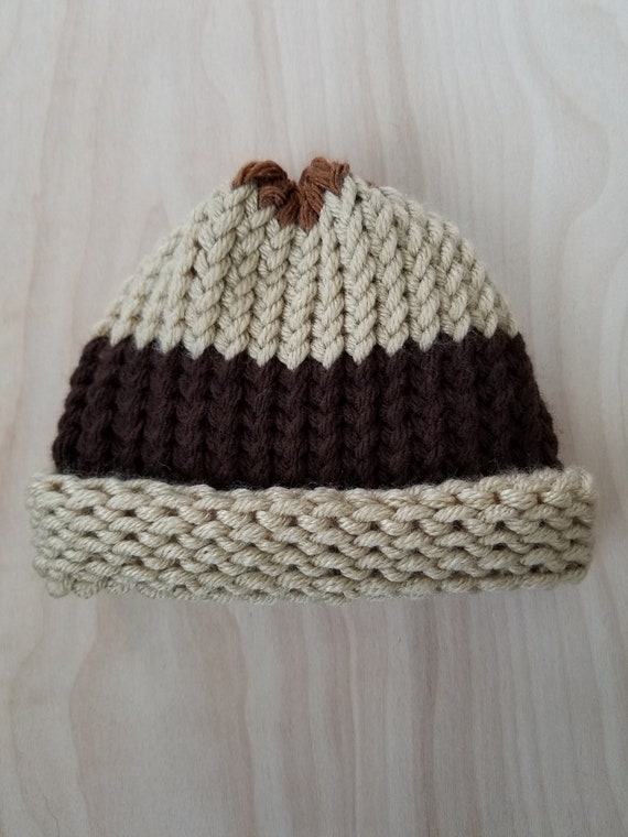 tan knit hat